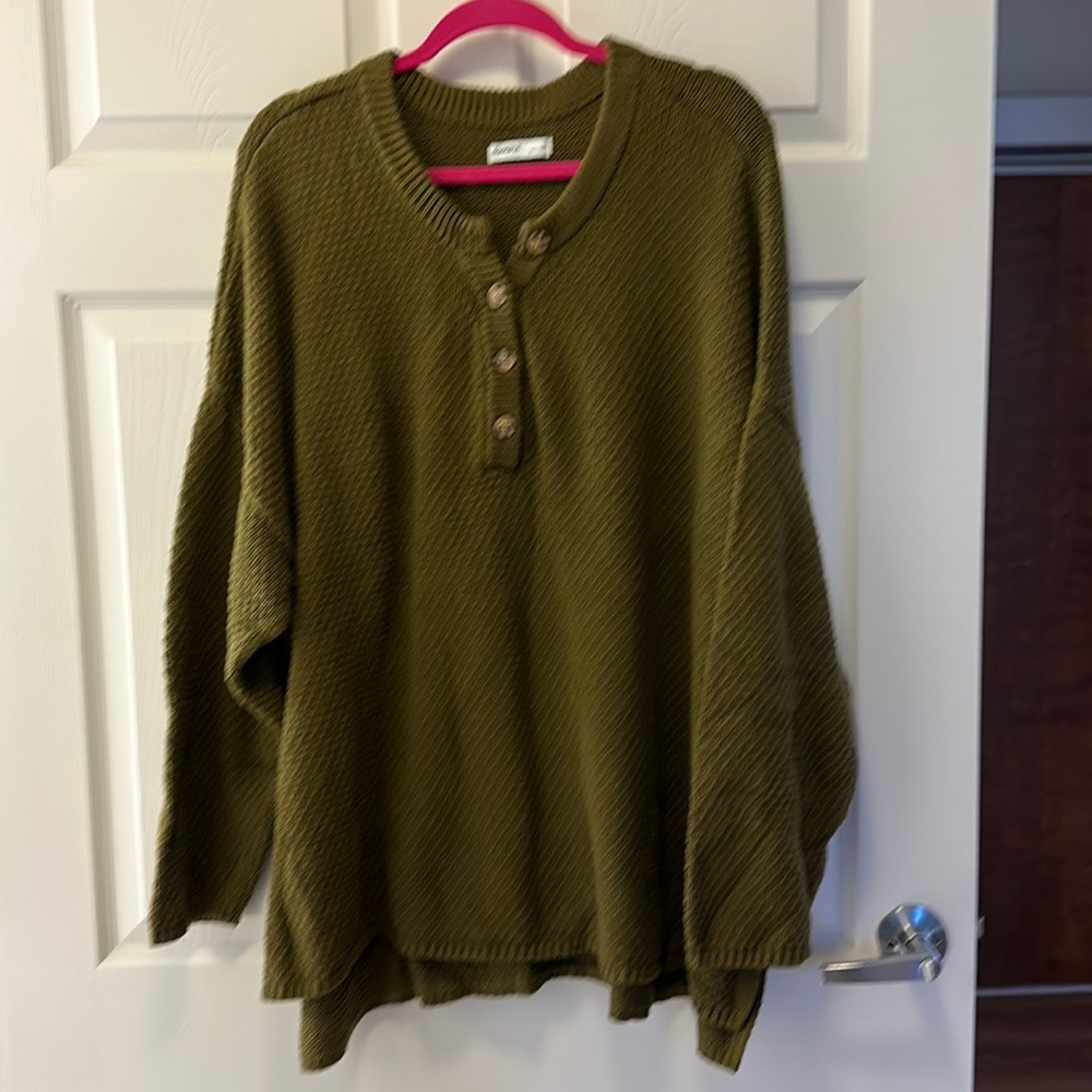 Sonoma olive green oversize size 2X sweater